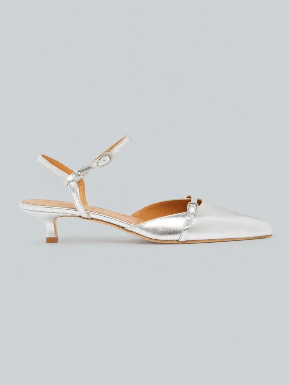 Women's Melia Pointed Toe Pumps - Silver - Picture 1 of 2